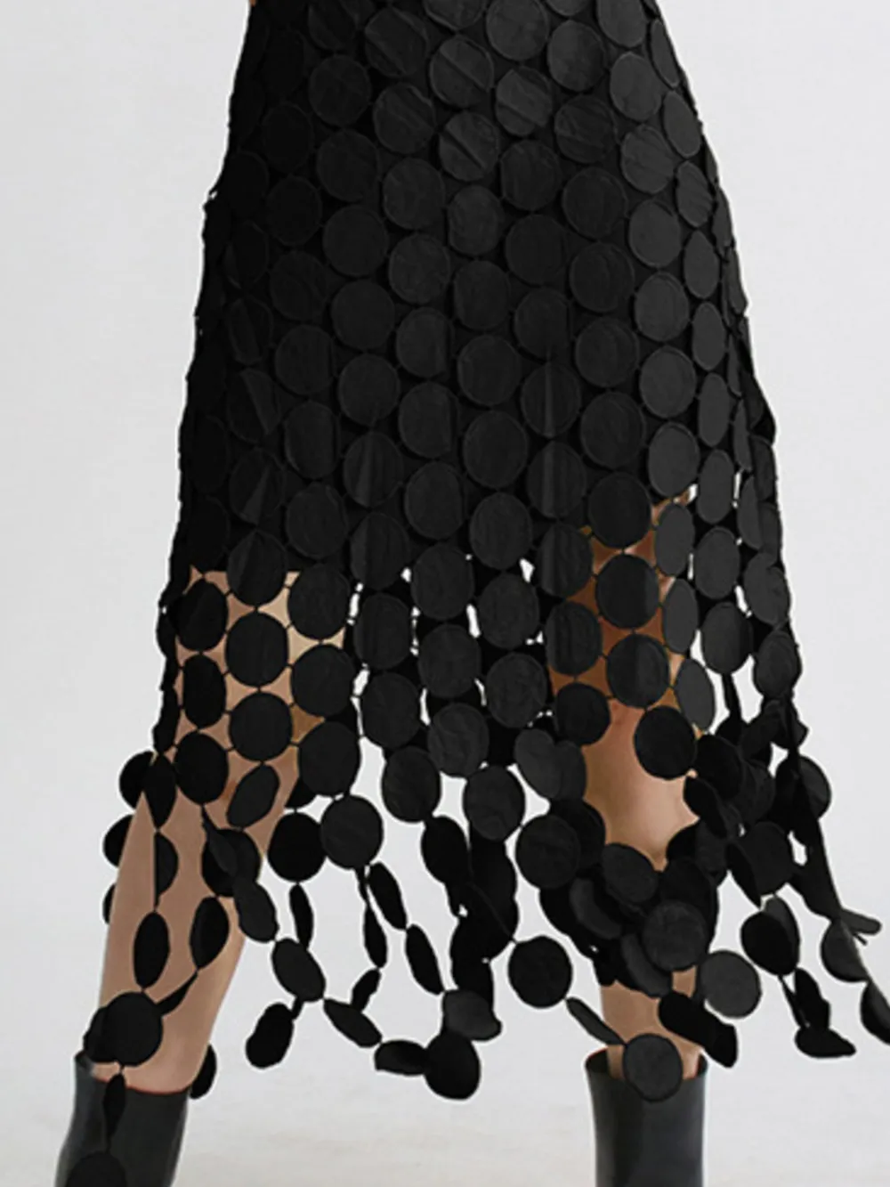 Fringe Midi Skirt, image 2