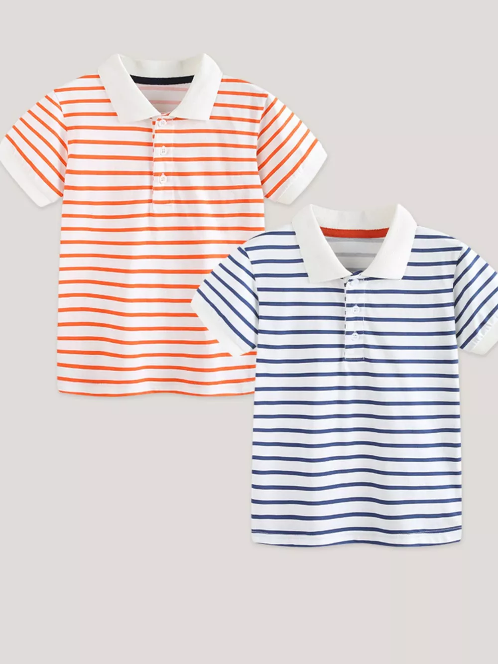 Children's Striped Short Sleeve Polo Shirt, image 2