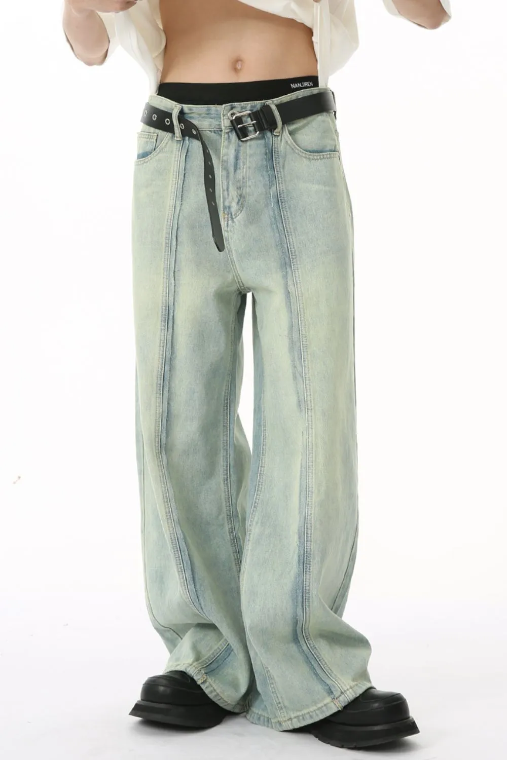 Wide Leg Jeans with Pockets, image 5