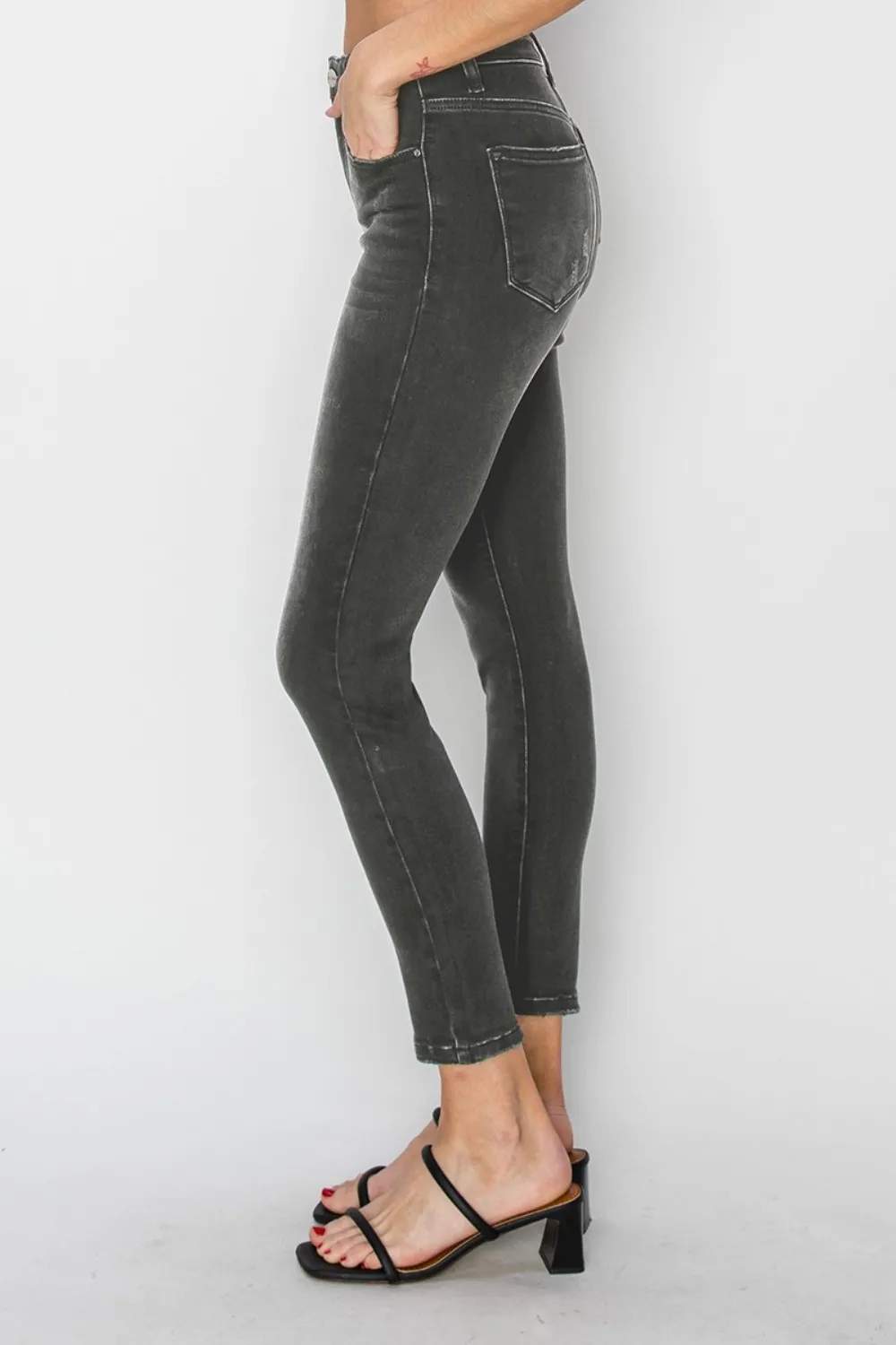 Full Size High Rise Ankle Skinny Jeans, image 3