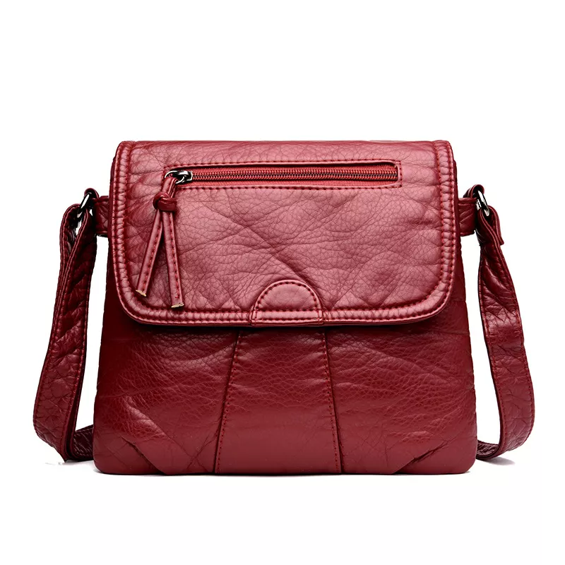 Leather Adjustable Strap Crossbody Bag, image 6
