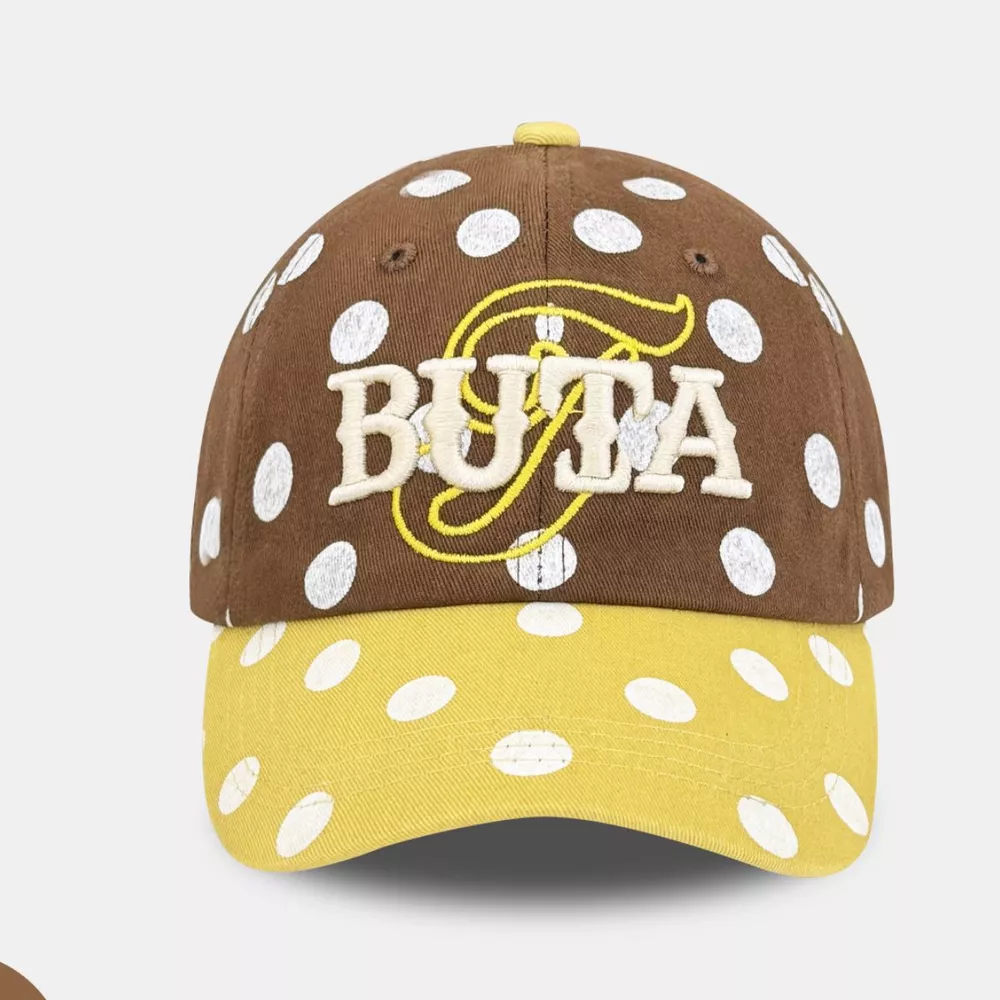 Polka Dot Embroidered Baseball Cap, image 4
