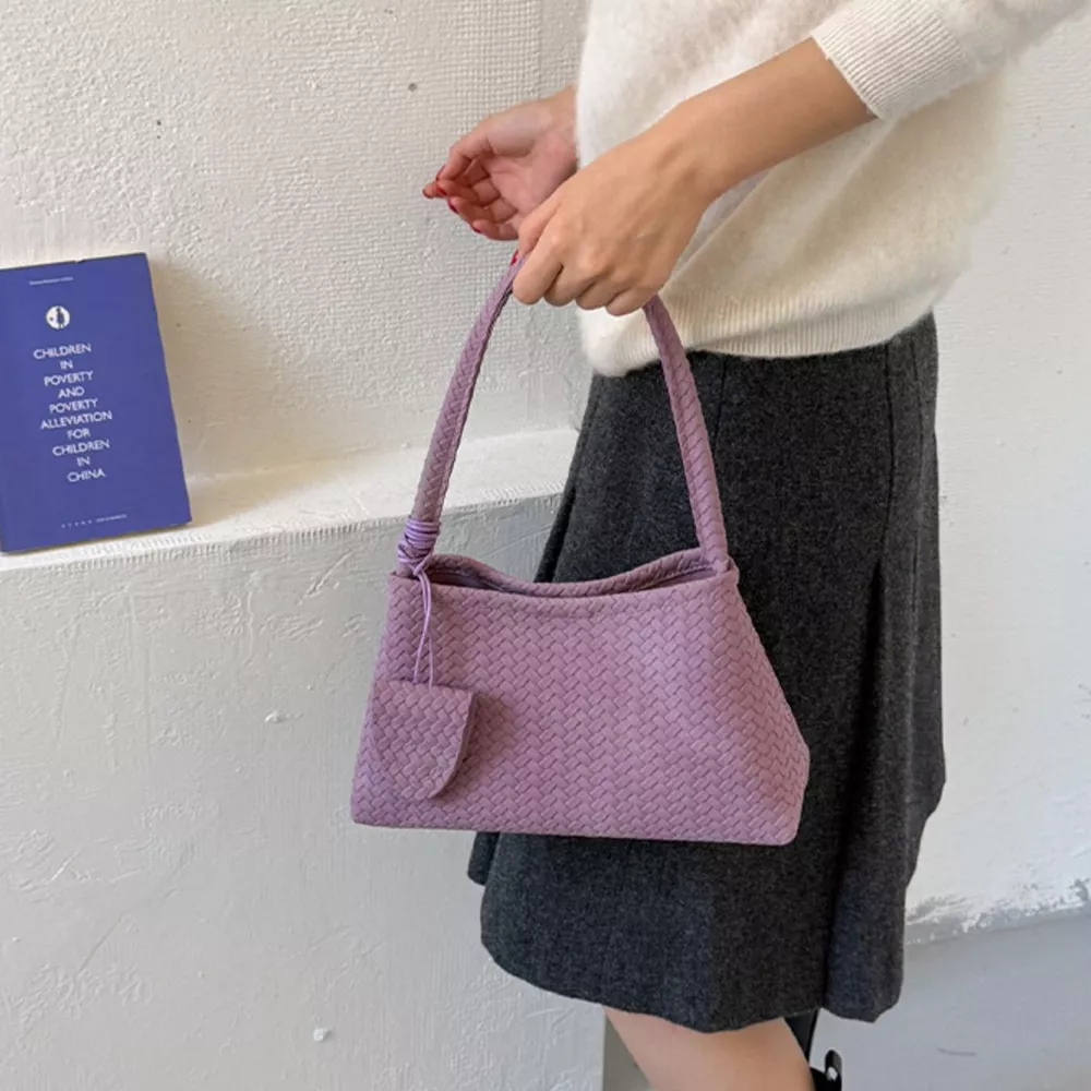Woven Texture Shoulder Bag, image 9