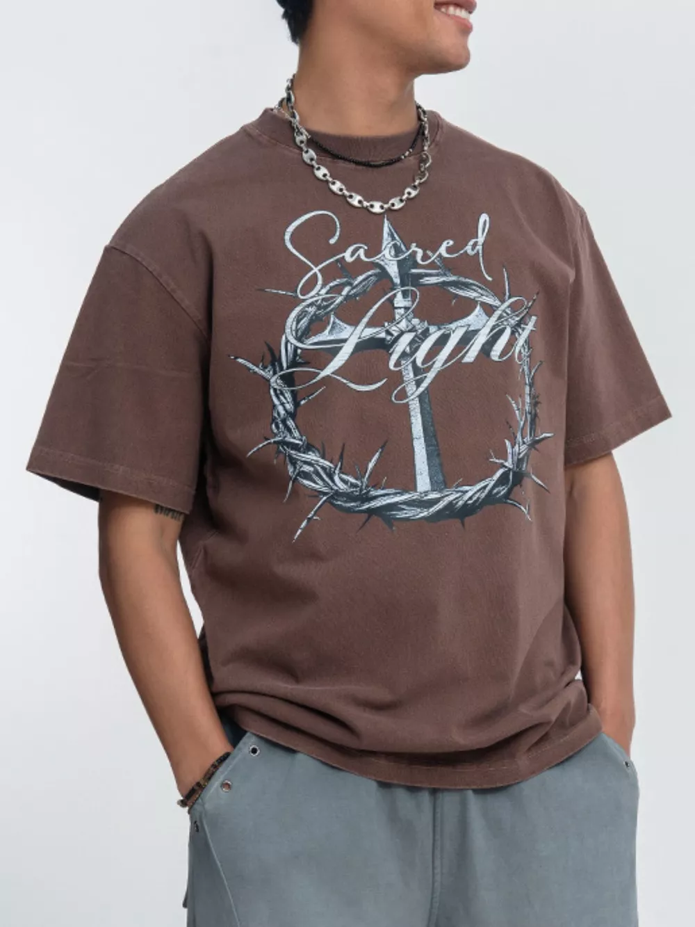 Men's Vintage Washed Graphic T-Shirt, image 3
