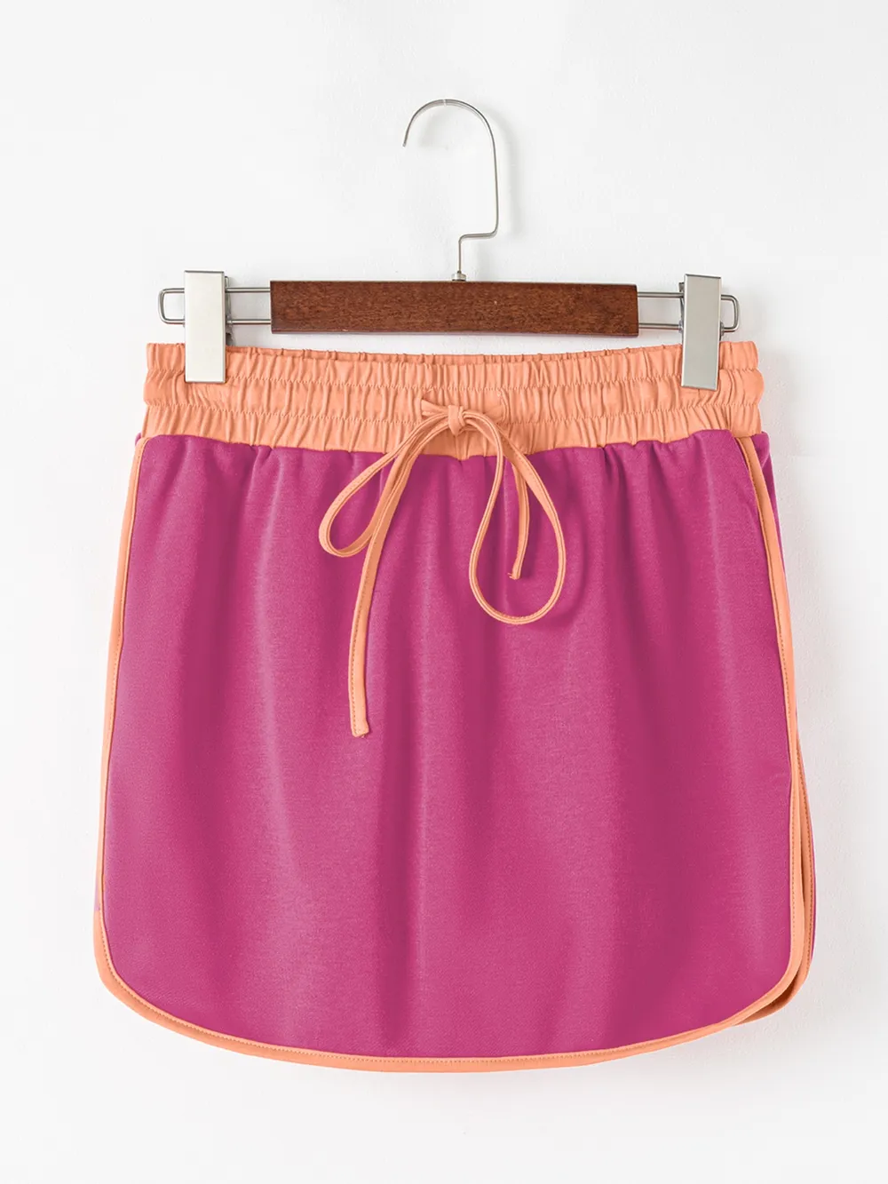 Contrast Trim Long Sleeve Top and Skort Set, image 8