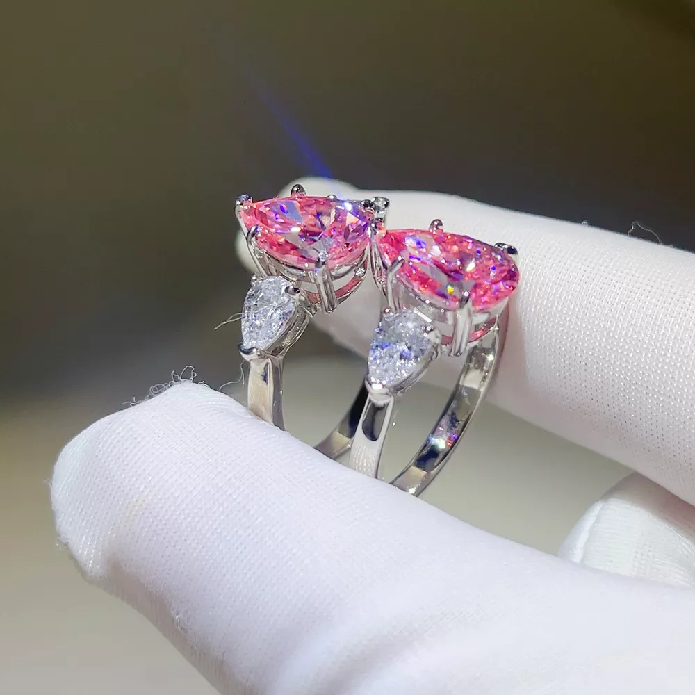 5 Carat Moissanite 925 Sterling Silver Ring, image 3