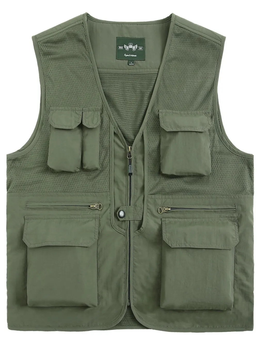 Men's Plus Size Zip Up Vest