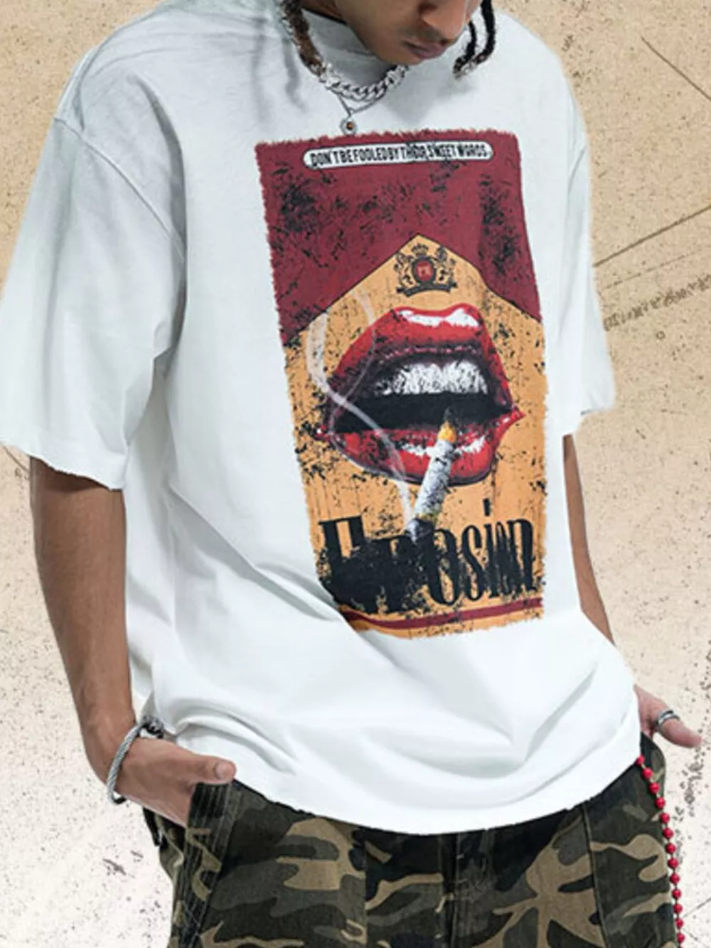 Men's Graphic Round Neck Half Sleeve T-Shirt, image 2