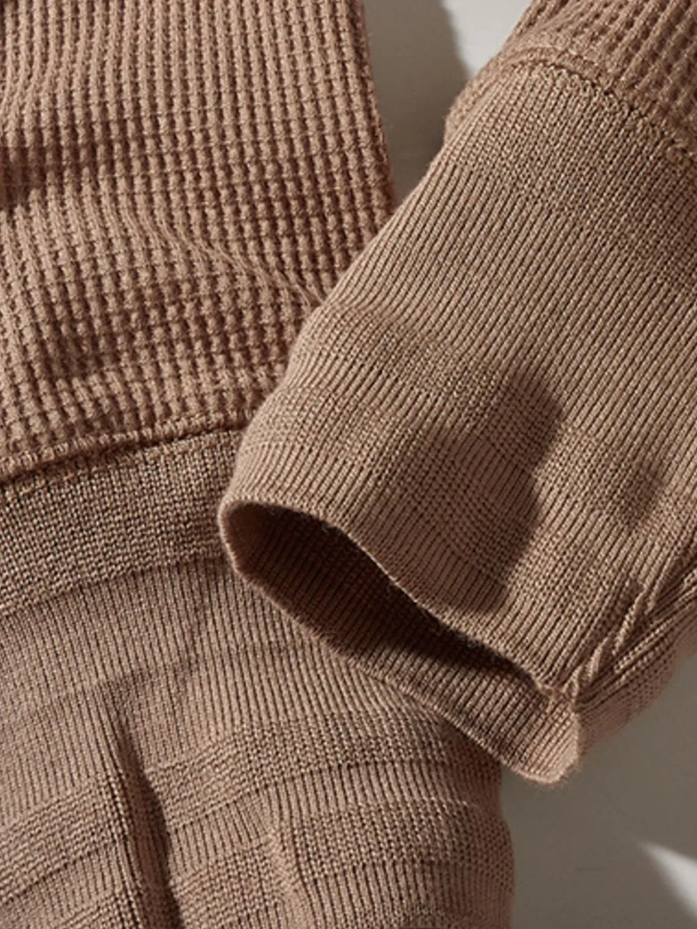 Men's Plus Size Button Detail Long Sleeve T-Shirt, image 8