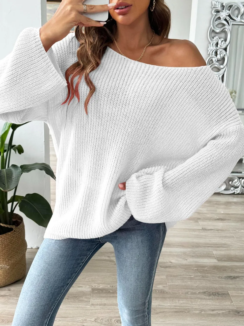 Round Neck Long Sleeve Sweater, image 5