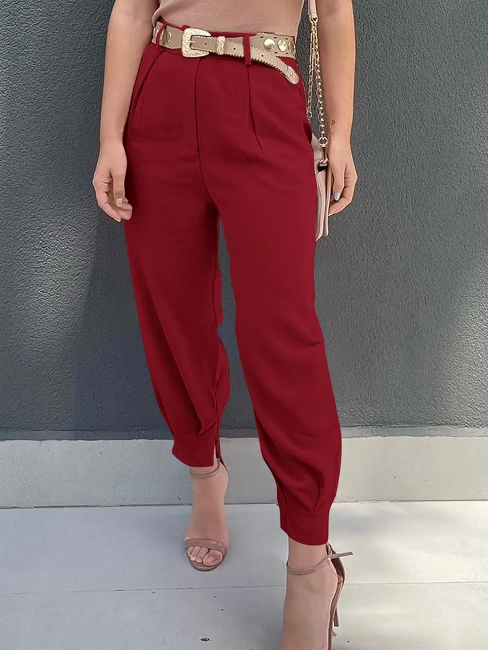 High Waist Cropped Pants, image 6