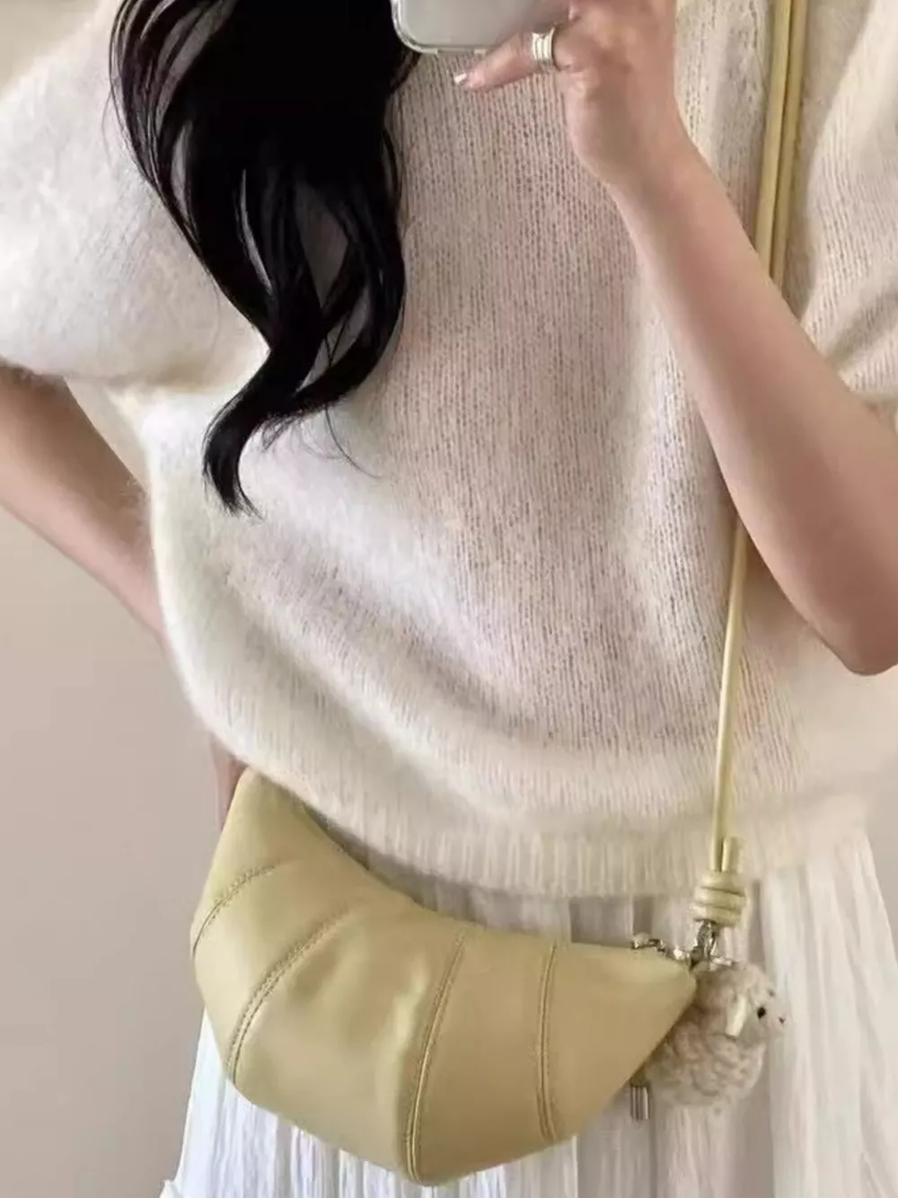 Croissant Shaped Crossbody Bag, image 2