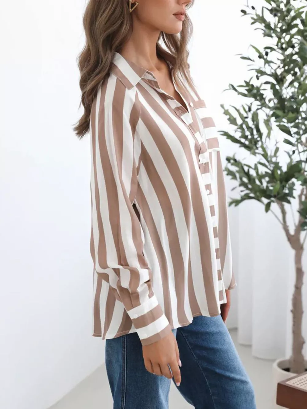 Striped Button-Down Shirt, image 3