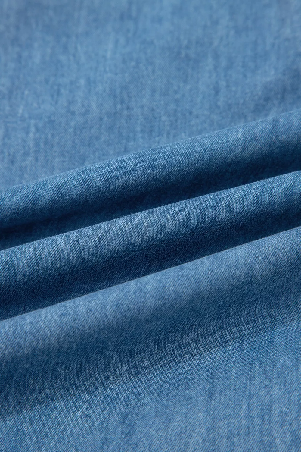 Ruffled Hem Wide Leg Chambray Pants, image 10
