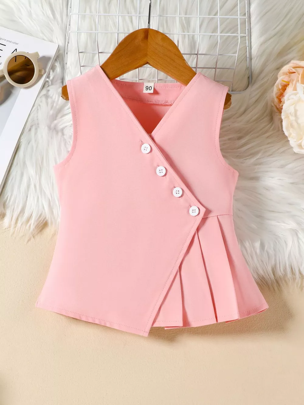 Children's Sleeveless Top and Wide Leg Pants Set, image 11