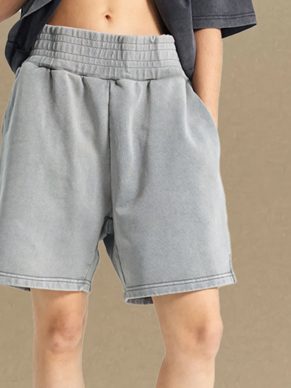 Men's Casual Elastic Waist Shorts, image 5