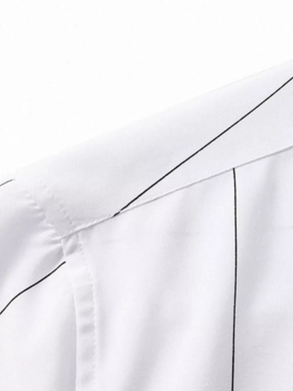 Men's Plus Size Stripe Button-Down Shirt, image 4
