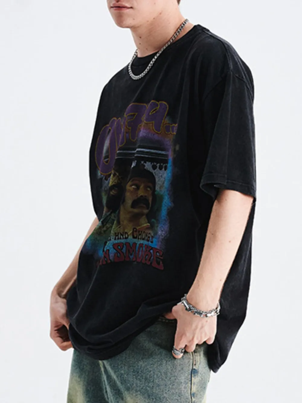 Men's Graphic Round Neck Short Sleeve T-Shirt, image 5