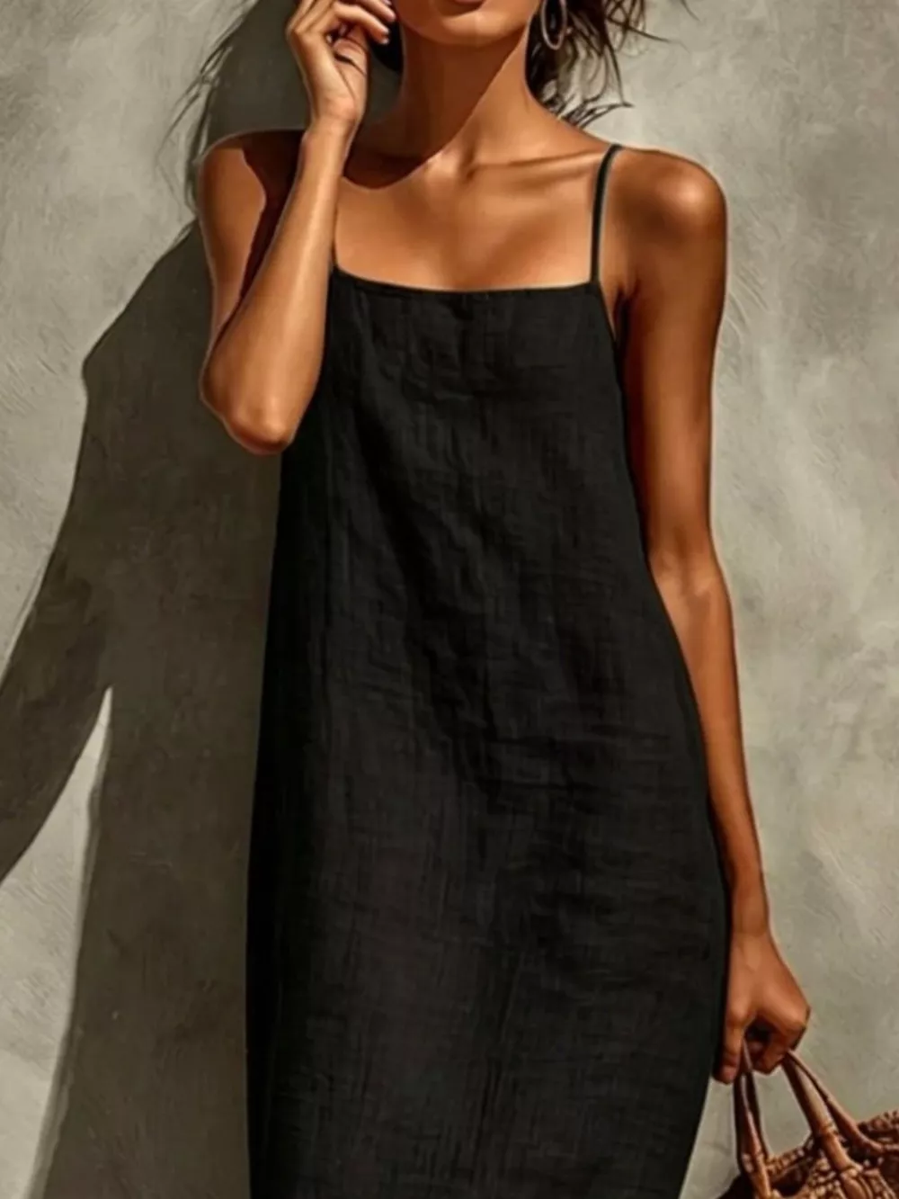 Sleeveless Linen Casual Maxi Dress, image 11