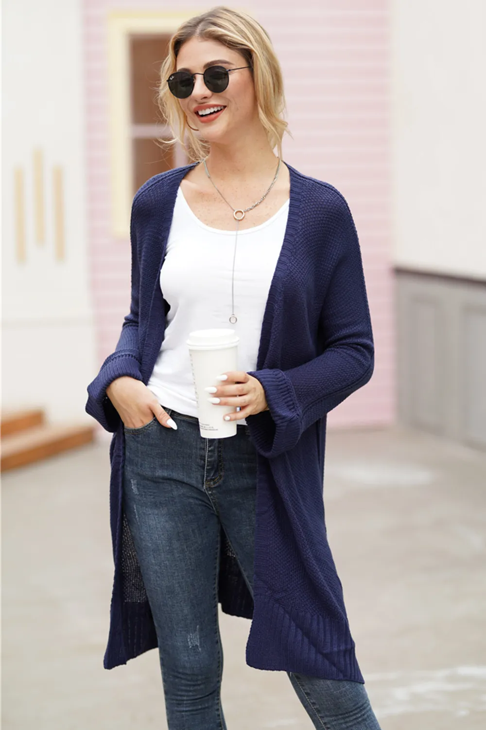 Open Front Long Sleeve Cardigan, image 10