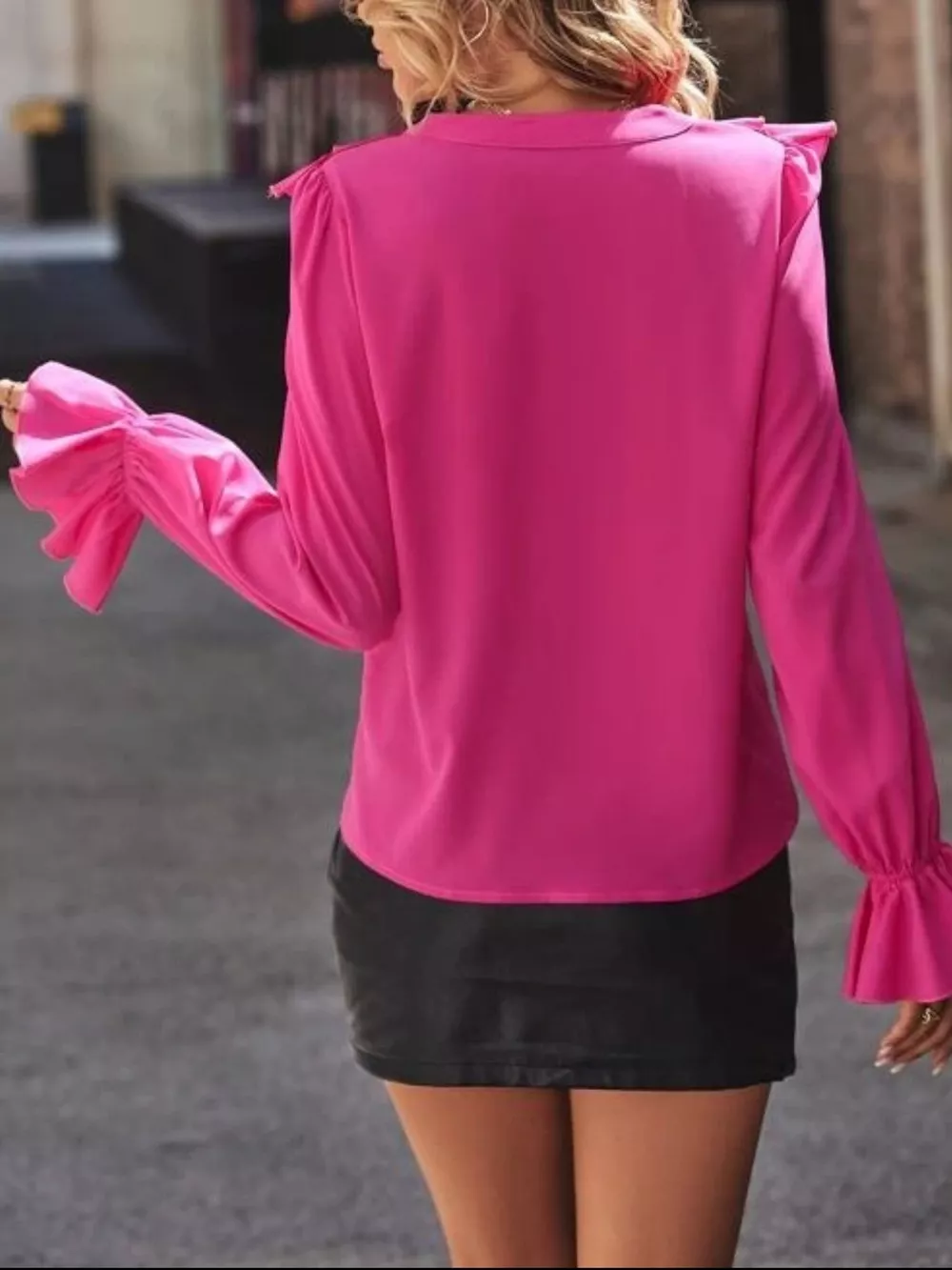 Ruffled Flounce Sleeve Blouse, image 6