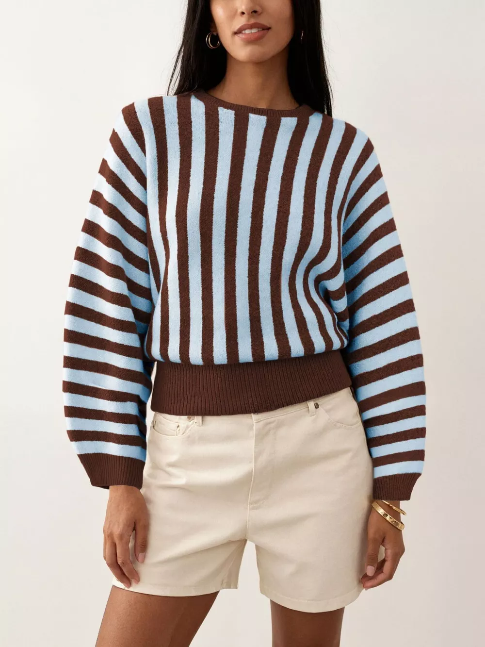 Striped Crew Neck Sweater, image 6