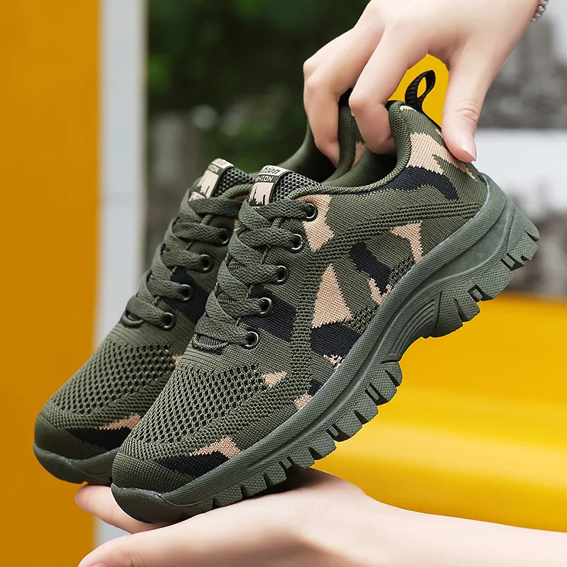 Camouflage Lace Up Mesh Breathable Athletic, image 6