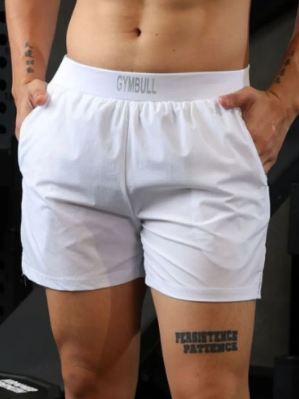 Men's Plus Size Elastic Waist Shorts, image 2
