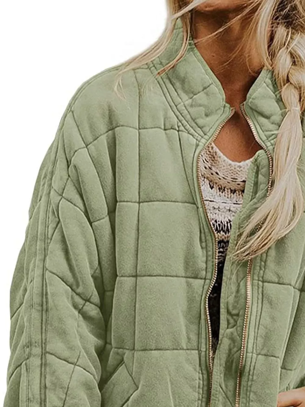 Quilted Zip Up Outerwear, image 14