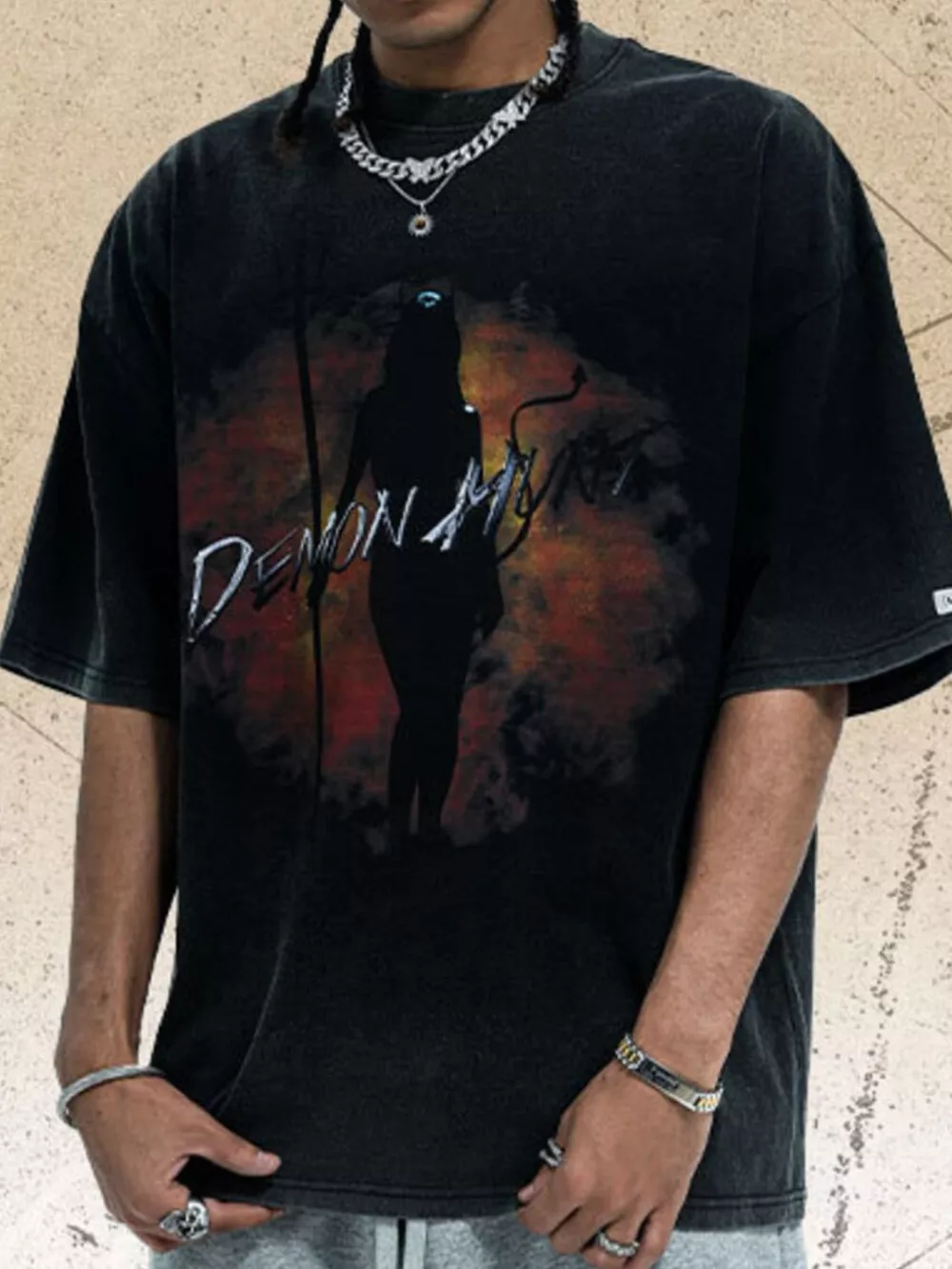 Men's Graphic Round Neck Half Sleeve T-Shirt