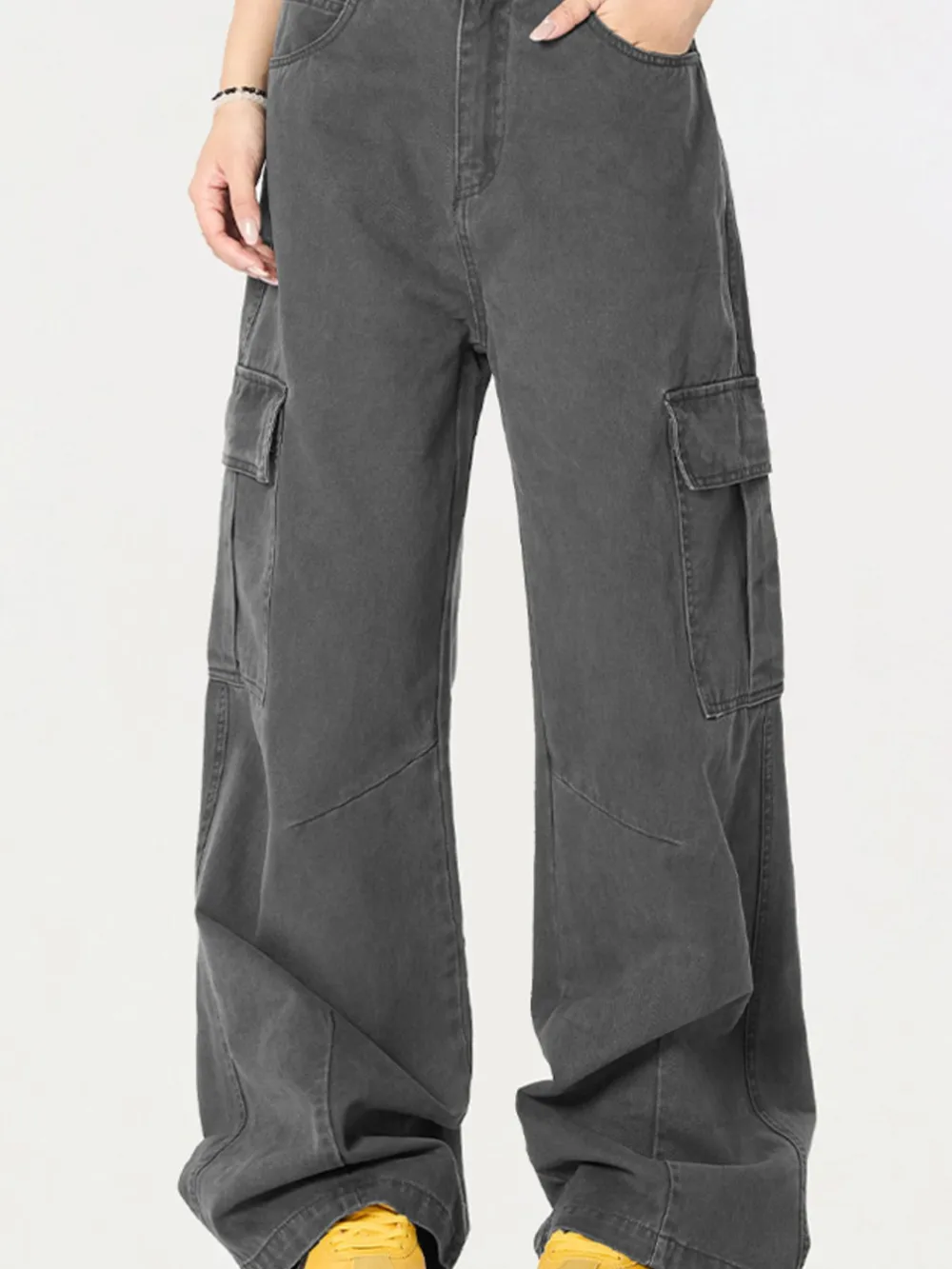 Men's Cargo Wide Leg Utility Pants
