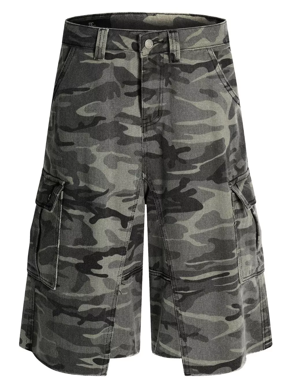 Men's Camouflage Cargo Denim Capris