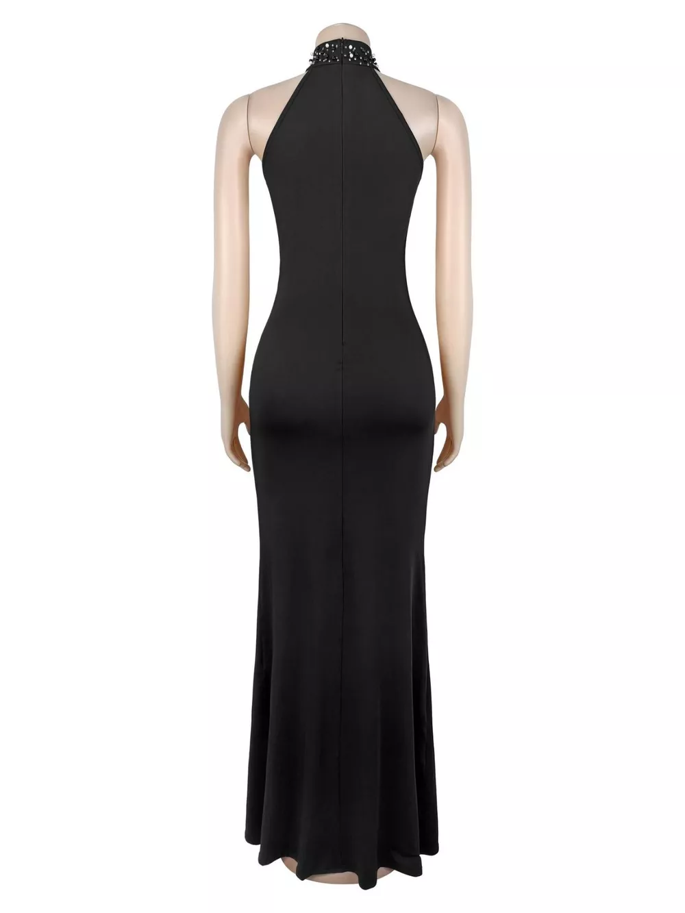 Slit Rhinestone Sleeveless Maxi Dress, image 7