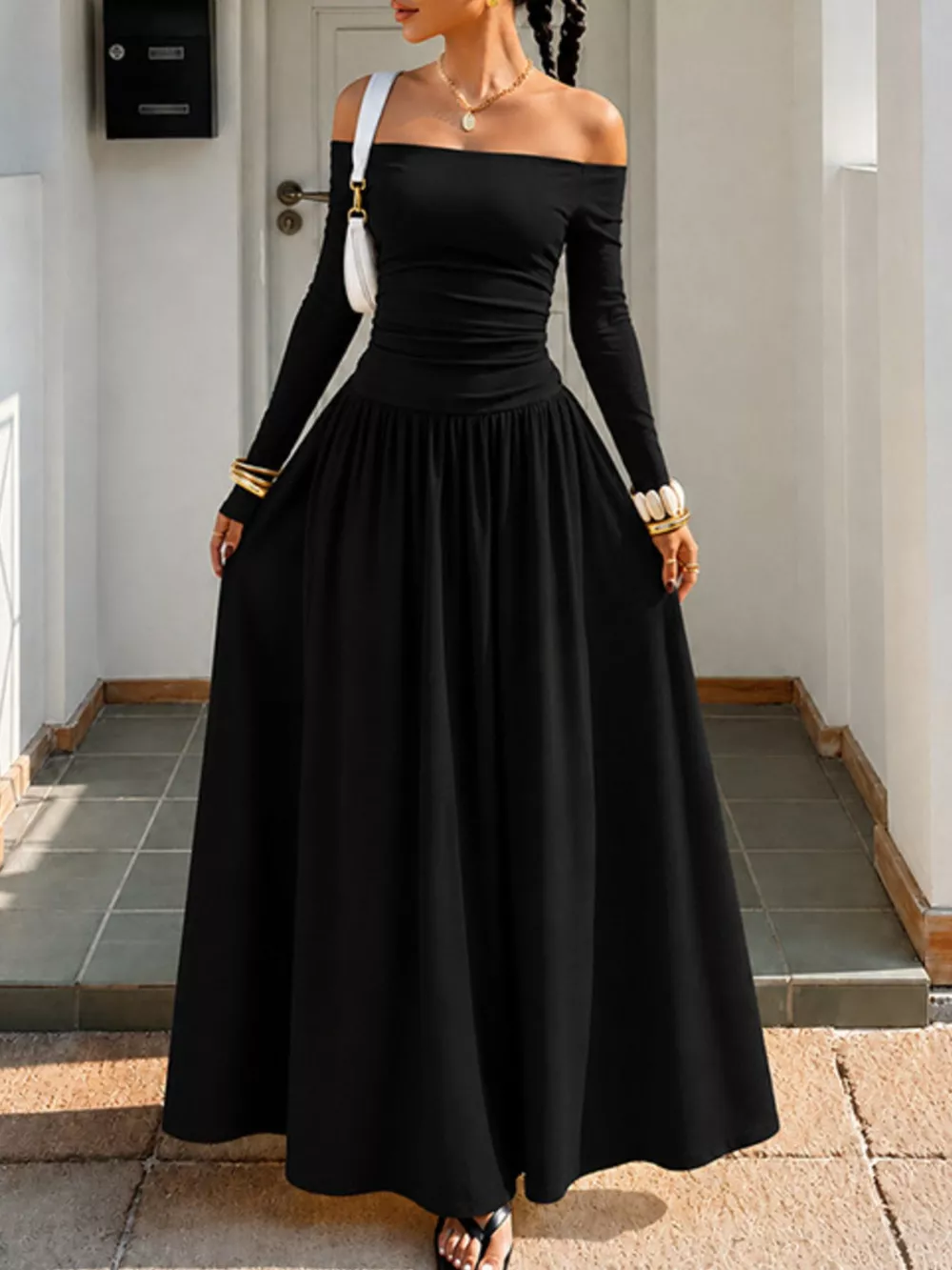 Off-the-Shoulder Maxi Dress, image 11
