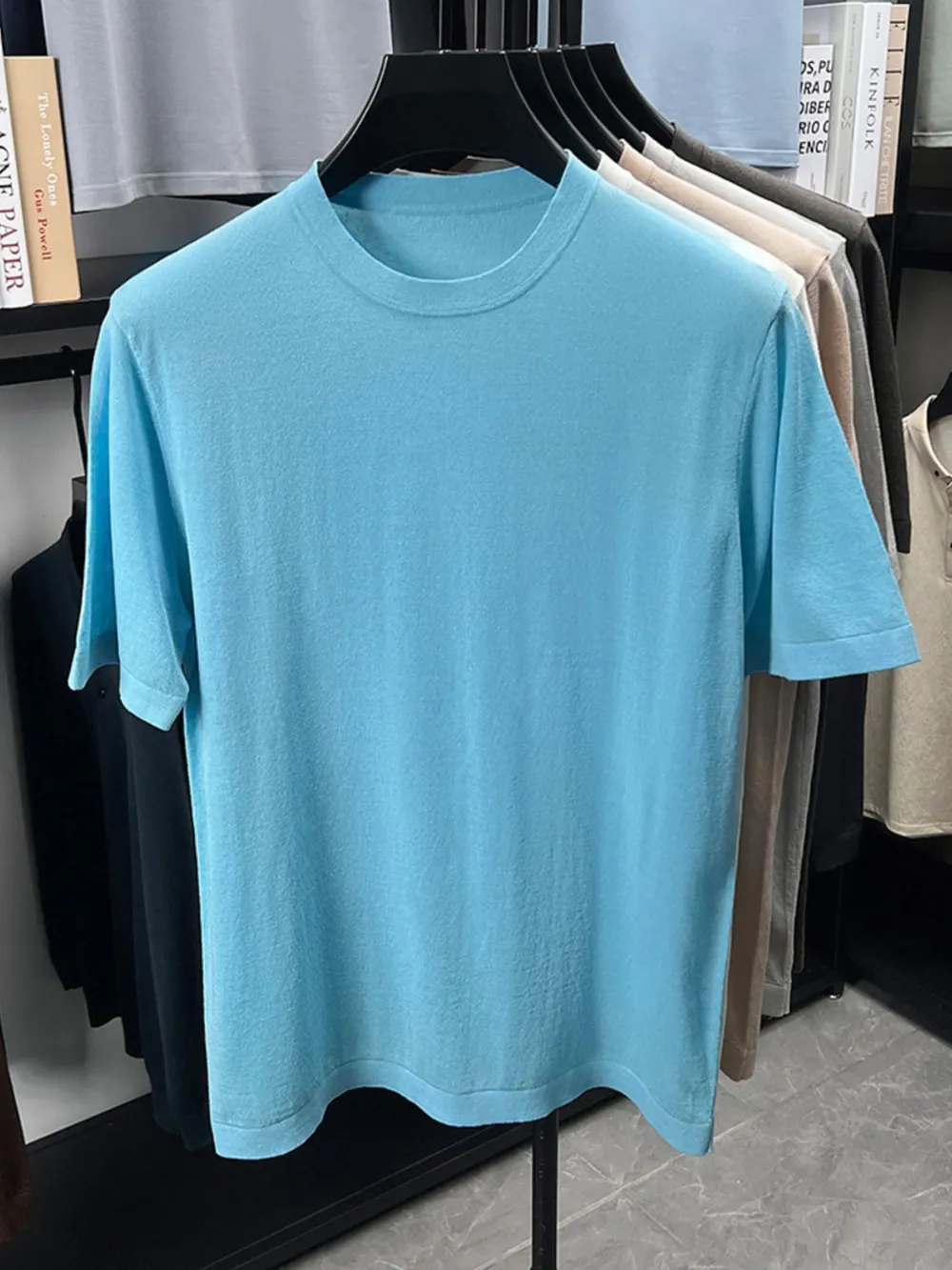 Men's Plus Size Round Neck Short Sleeve T-Shirt, image 5