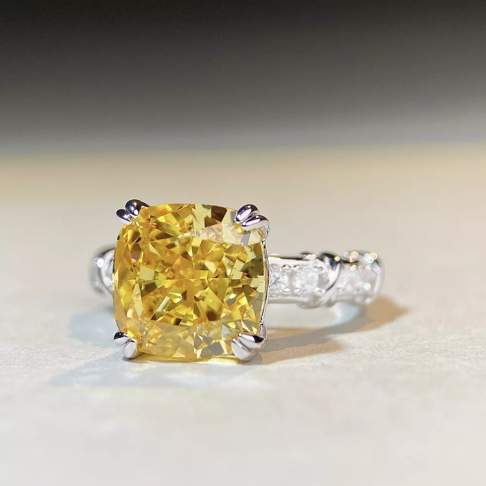 925 Sterling Silver Zircon Geometric Ring, image 8