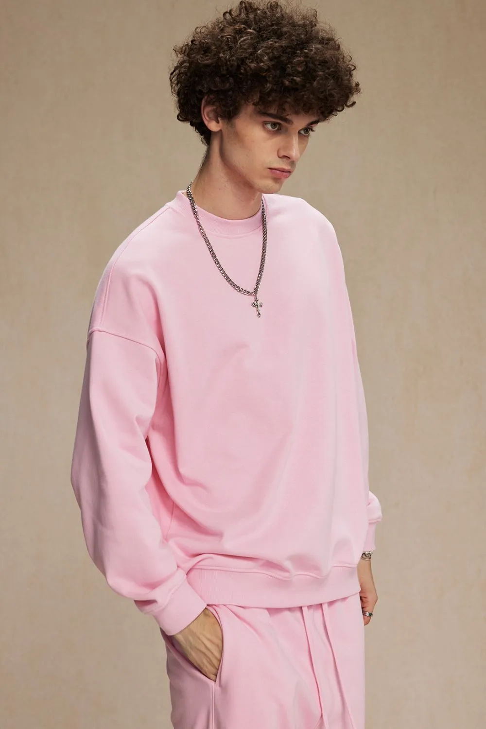 Men's Round Neck Long Sleeve Sweatshirt, image 3
