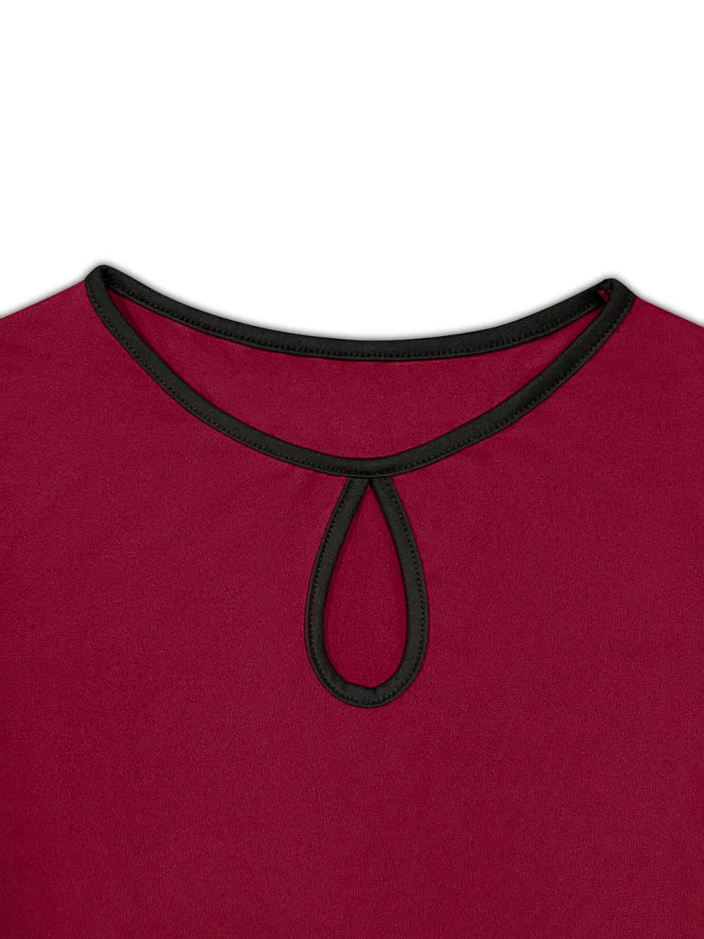 Tied Round Neck Long Sleeve T-Shirt, image 5