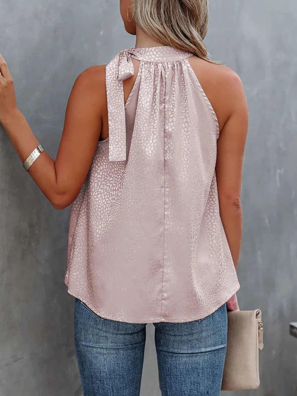 Tied Animal Print Cami, image 4