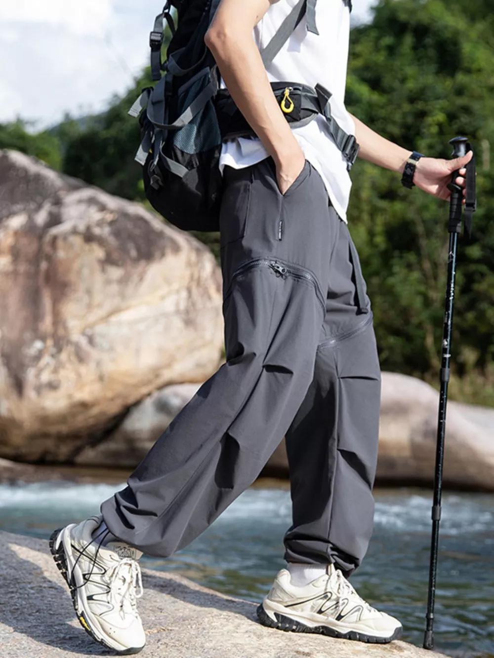 Men's Convertible Zip-Off Cargo Pants, image 3