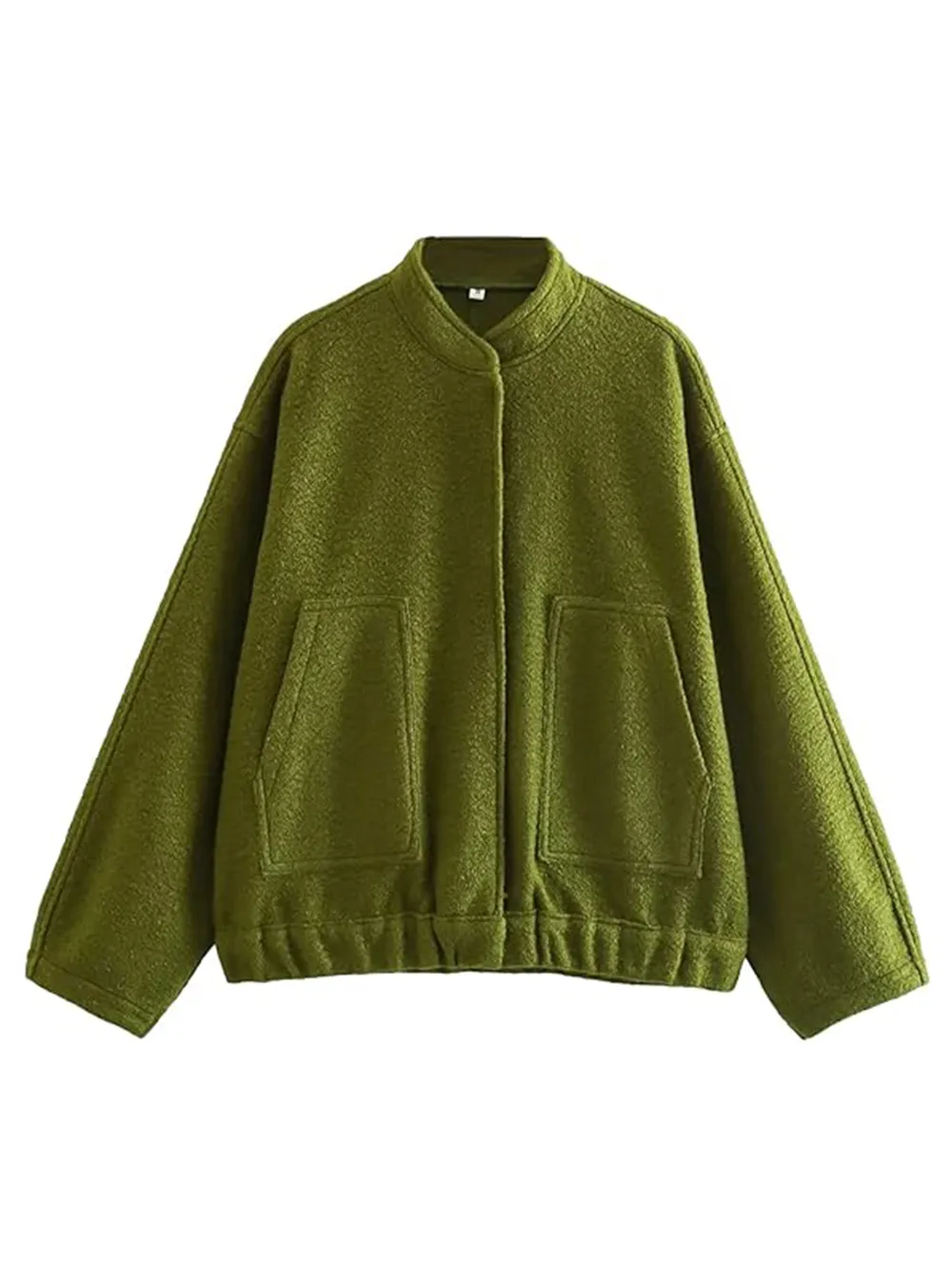 Full Size Snap Down Drop Shoulder Jacket, image 18