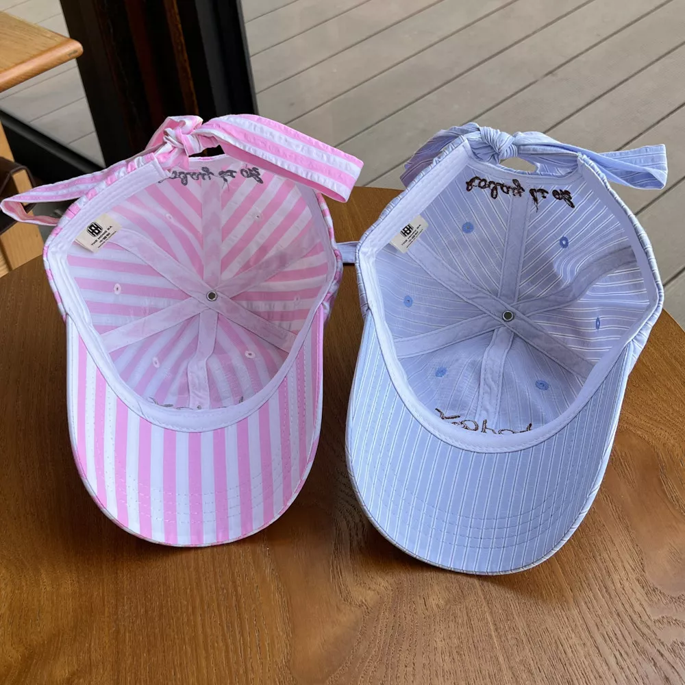 Striped Embroidered Baseball Cap, image 8