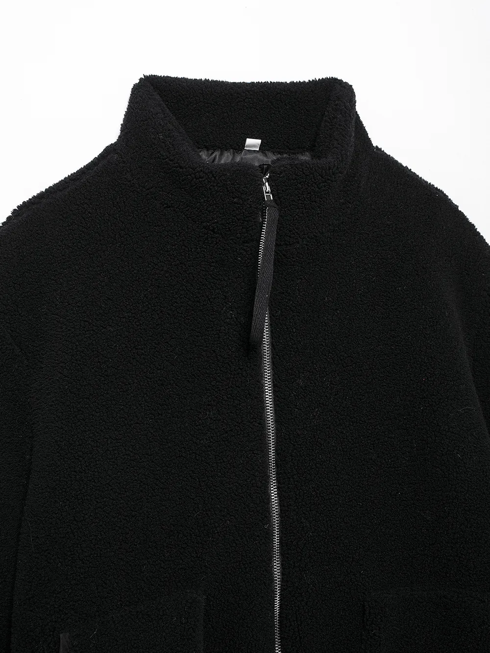 Turtleneck Zip Up Long Sleeve Plush Jacket, image 21