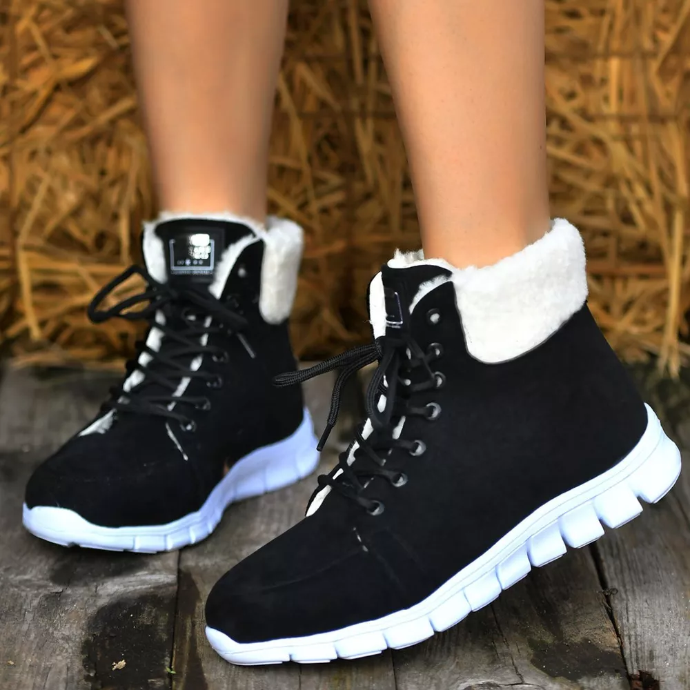 Lace Up Round Toe Boots, image 2