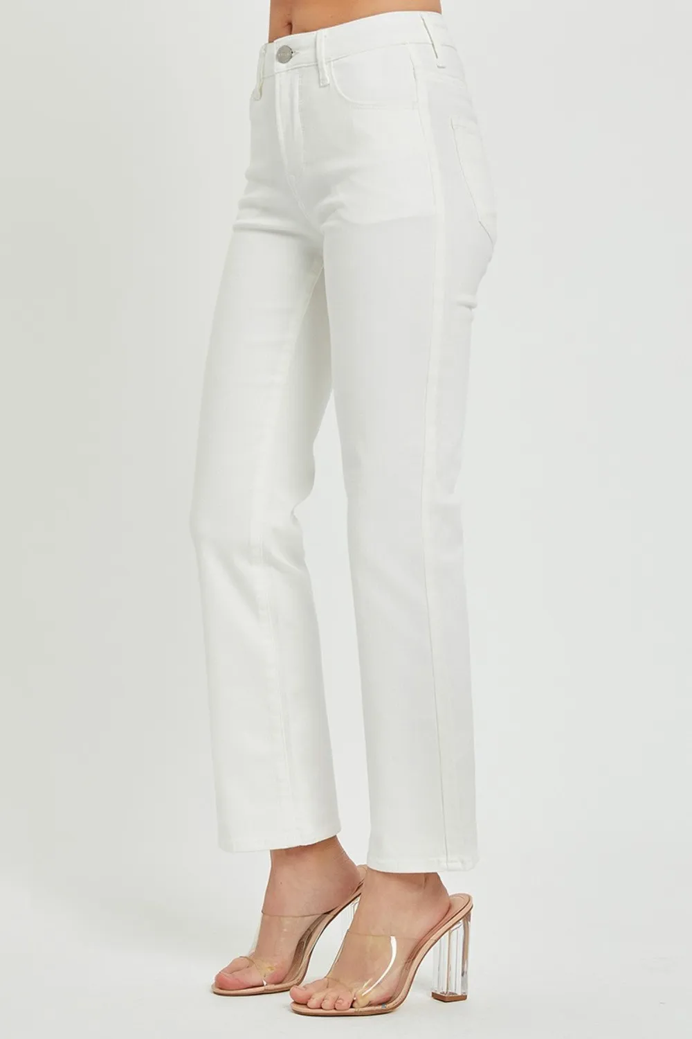 Full Size Mid Rise Jeans with Pockets, image 2