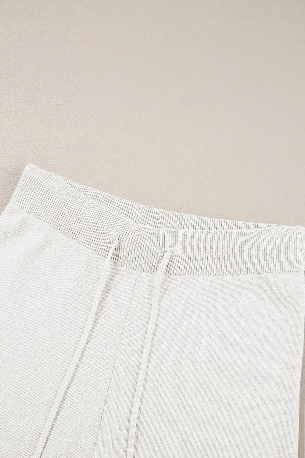 Contrast Trim Round Neck Top and Pants Set, image 9