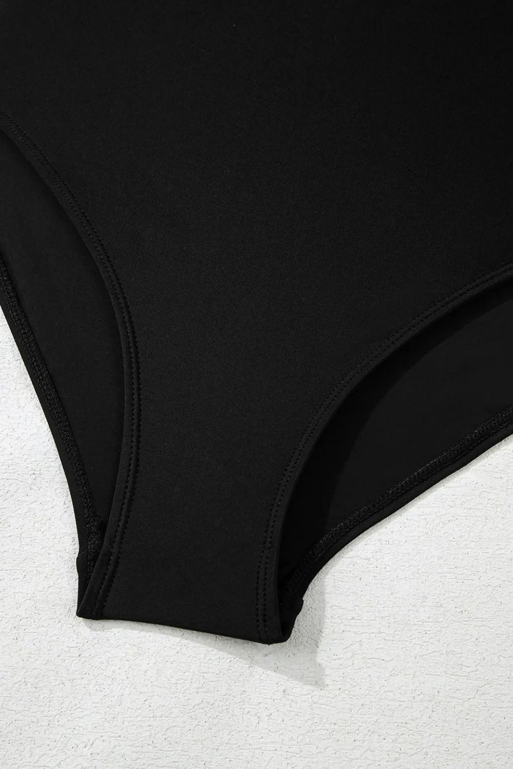 Side Tied Waist Square Neck Adjustable Straps A-line One Piece Swim Dress, image 8