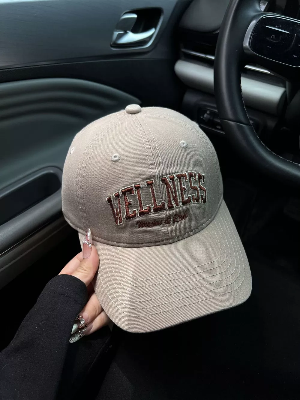 Embroidered Letter Baseball Cap, image 2