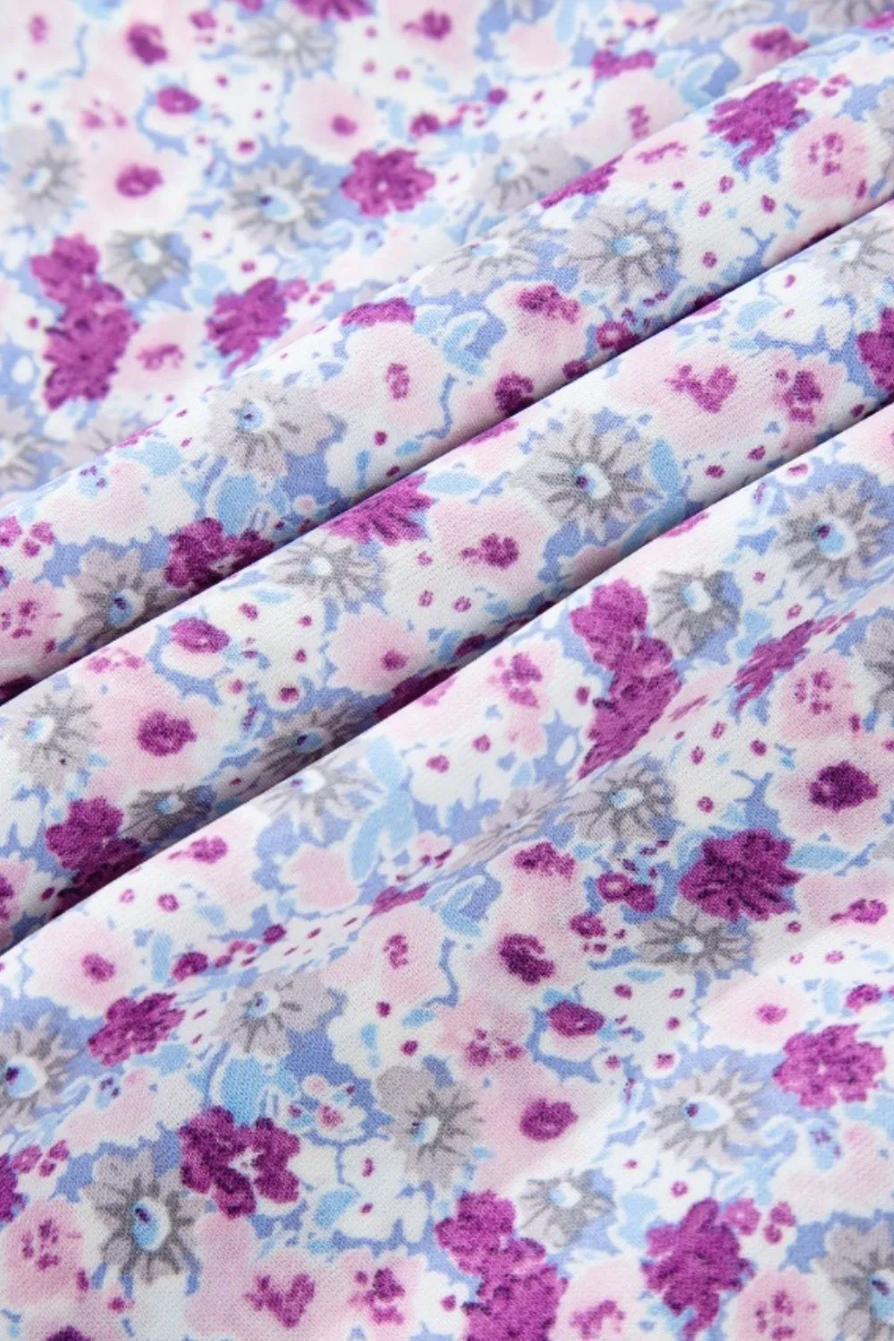 Tiered Floral Shirred High Waist Maxi Dress, image 6