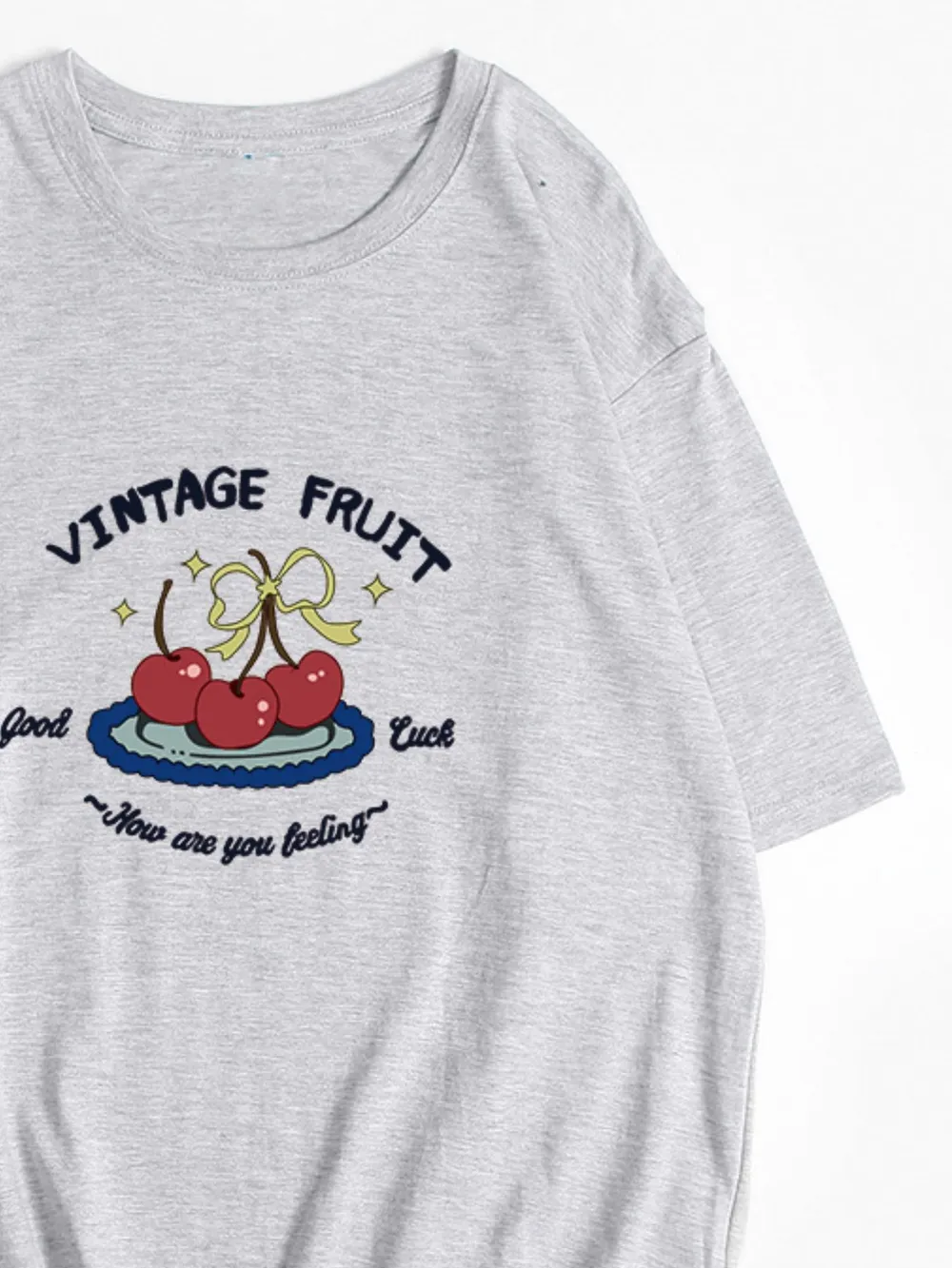 Plus Size Fruit Graphic Round Neck T-Shirt, image 11